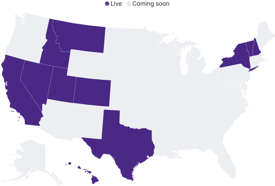U.S. expansion map